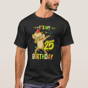 Camiseta É O Meu Macaco De Dabbing de aniversário 25