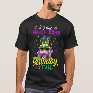 Camiseta É o meu Mascarada de aniversário do Mardi Gras
