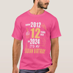Camiseta É o meu Nascer de aniversário de 2012, 12 anos de 