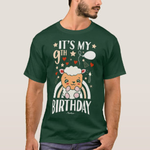 Camiseta É o meu nono aniversário