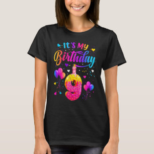 Camiseta É o meu nono aniversário, Doughnut Happy, 9 anos,