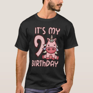 Camiseta É o meu nono aniversário, Fofo de aniversário de 9