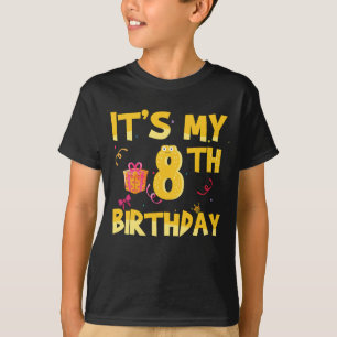 Camiseta É o meu oitavo aniversário