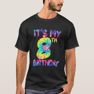 Camiseta É o meu oitavo aniversário, meninas de 8 anos, gar