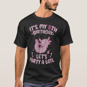 Camiseta É o meu oitavo Vamos de aniversário Parte A Lotl F