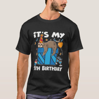Camiseta É O Meu Parabéns 5 Aniversário Fofo Fofo Feliz