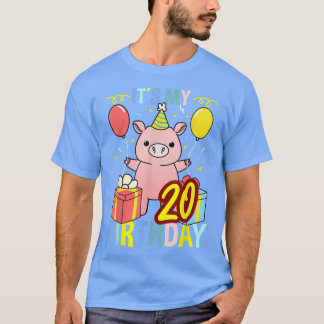 Camiseta É o meu porco de aniversário 20