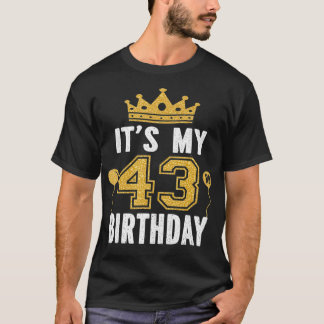 Camiseta É o meu presente de aniversário de 43 anos para um