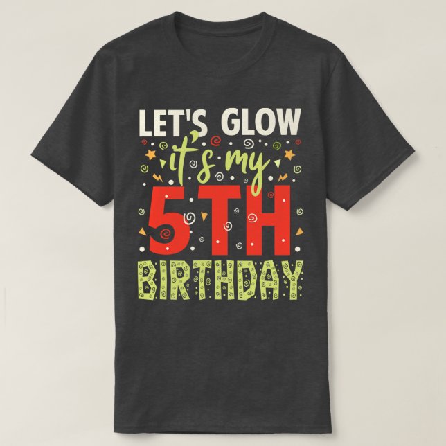 Camiseta É o meu presente de aniversário de 5 (Frente do Design)