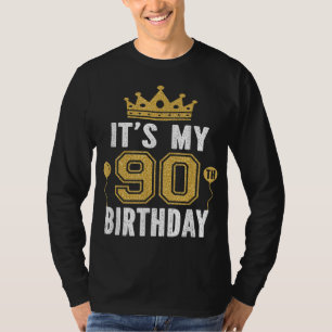 Camiseta É o meu presente de aniversário de 90 por 90 anos.