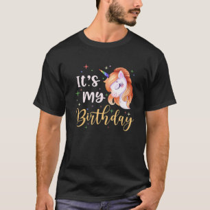 Camiseta É o meu presente de aniversário do Unicórnio para