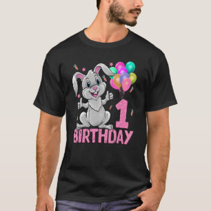 Camiseta É o meu primeiro aniversario do coelho primeiro an