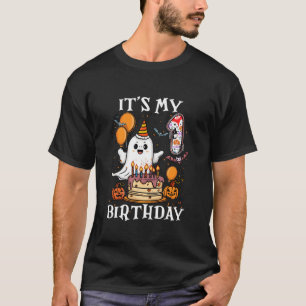Camiseta É o meu primeiro aniversario Halloween Fantasma 1 