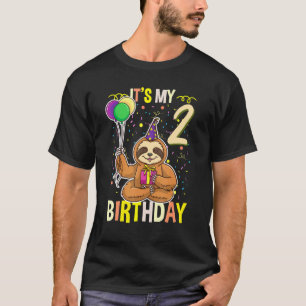 Camiseta É O Meu segundo aniversário Lloth Animal