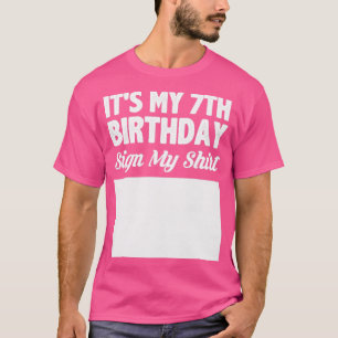 Camiseta É o meu sinal de 7 de aniversário