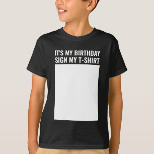 Camiseta É o meu sinal de aniversário