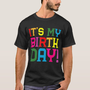 Camiseta É o meu Vamos de aniversariante anos 80 retrô.
