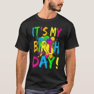 Camiseta É o meu Vamos de aniversariante anos 80 retrô.