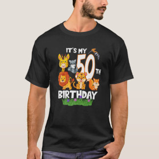 Camiseta É o meu zoológico de 50 anos de aniversário