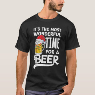 Camiseta É o momento mais maravilhoso para um Natal de cerv