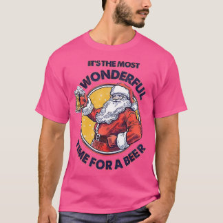 Camiseta É o momento mais maravilhoso para um Natal de cerv