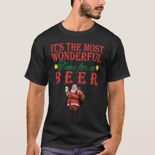 Camiseta É o momento mais maravilhoso para um Natal de cerv
