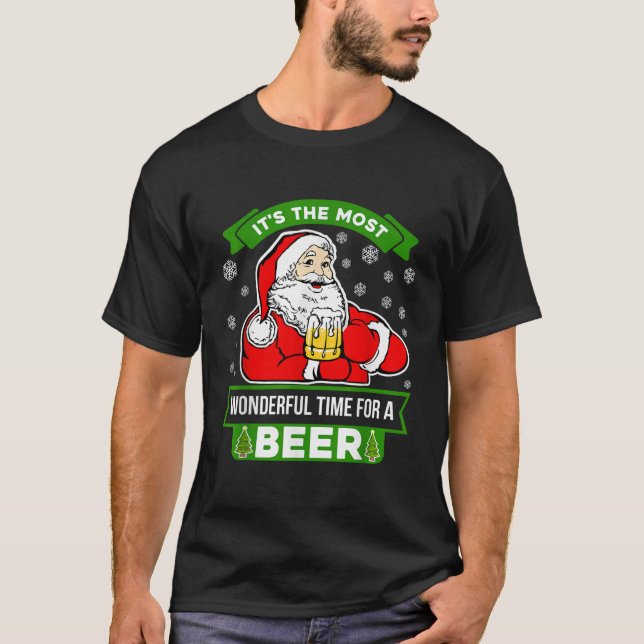 Camiseta É O Momento Mais Maravilhoso Para Um PAPAI NOEL De (Frente)