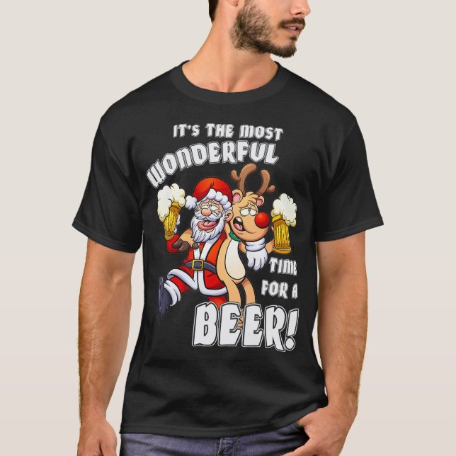 Camiseta É O Momento Mais Maravilhoso Para Um Papai noel De (Frente)
