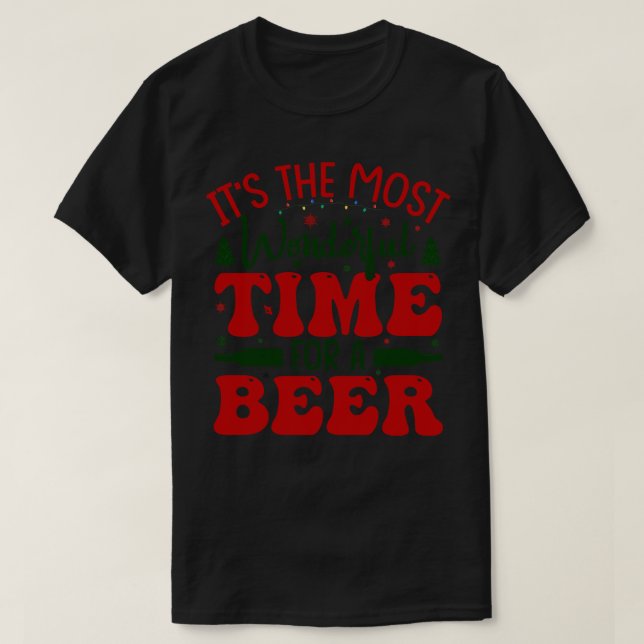 Camiseta é o momento mais maravilhoso para uma cerveja (Frente do Design)