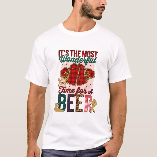 Camiseta É o momento mais maravilhoso para uma cerveja (Frente)
