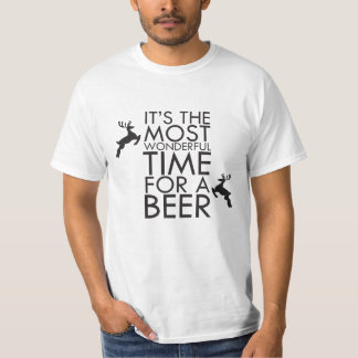 Camiseta É o momento o mais maravilhoso para uma cerveja