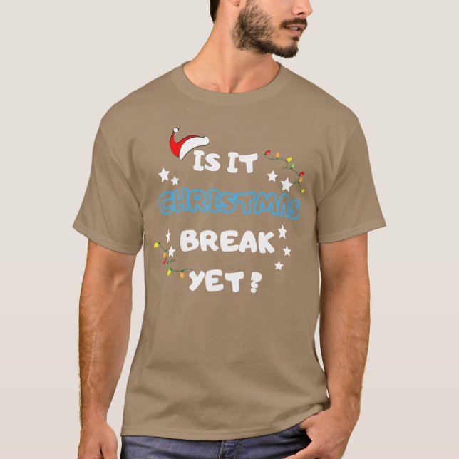 Camiseta É o Natal Break, mas a família dos presentes de Na (Frente)