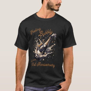 Camiseta É o nosso 41º aniversário de casamento Champanhe B