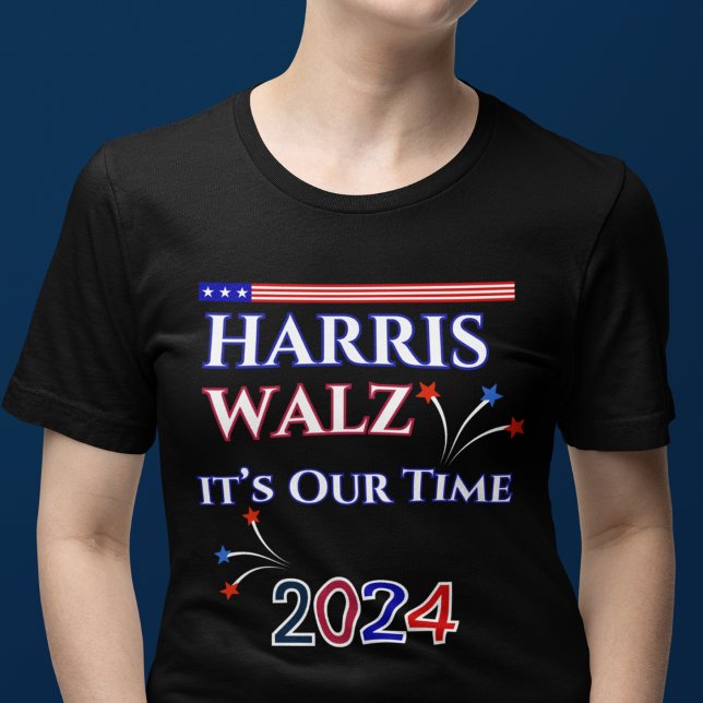 Camiseta É o nosso Time Harris Walz 2024 (Criador carregado)