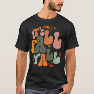 Camiseta É o outono. Homens de Folha de outono de volta par