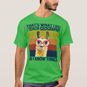 Camiseta É O Que Eu Ensino À Geografia.