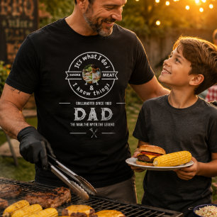 Camiseta É O Que Eu Faço Eu Fumo Carne Foto Engraçada do Pa
