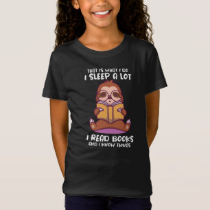 Camiseta É o que eu faço para dormir leio livros
