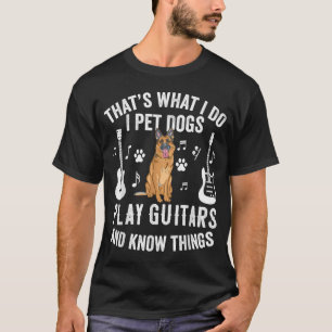 Camiseta É O Que Eu Faço. Pet Cães Tocam Violão Sabem Coisa