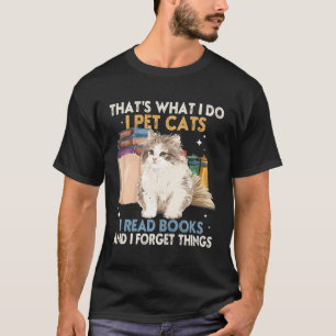 Camiseta É O Que Eu Faço, Pinto Gatos Que Li Livros E Esque