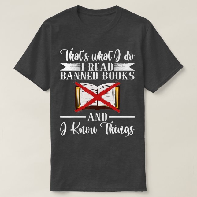 Camiseta É O Que Eu Li Livros Banidos Lendo (Frente do Design)