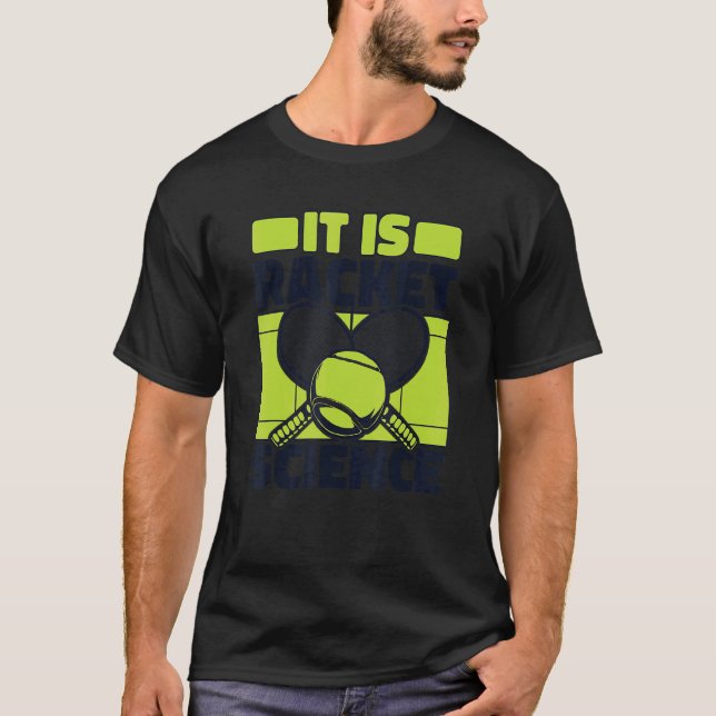 Camiseta É o Racket Science Player Professional Tênis 1 (Frente)