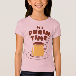 Camiseta É o tempo de Purin! (Castanho) プ リ ン