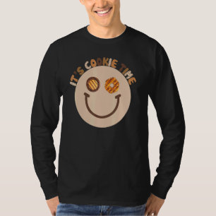 Camiseta É o tempo dos amigos do Cookie para sempre vigiare