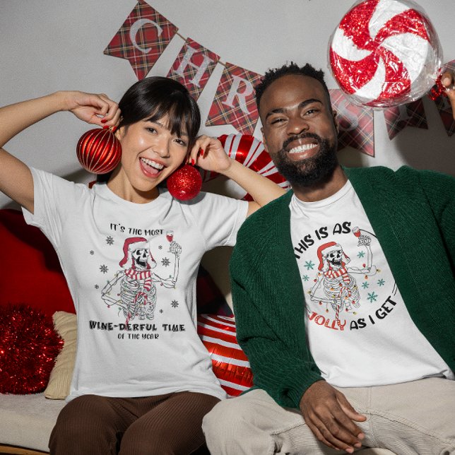 Camiseta É o tempo mais maravilhoso do esqueleto do esquele (Criador carregado)