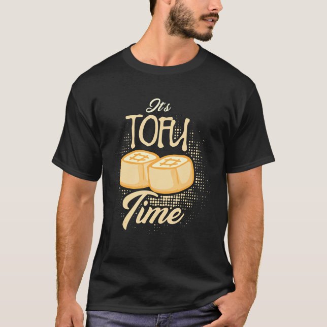 Camiseta É o Tofu Time Engraçado Vegetariano Vegan (Frente)