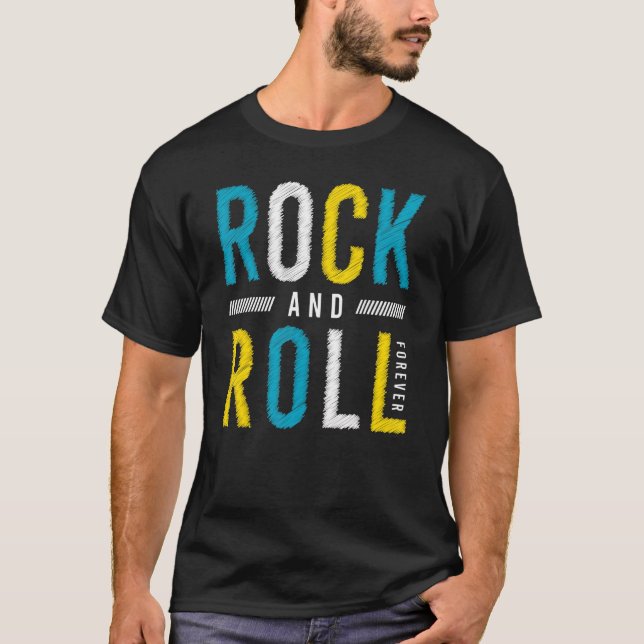 Camiseta É o único Rock and Roll (Frente)