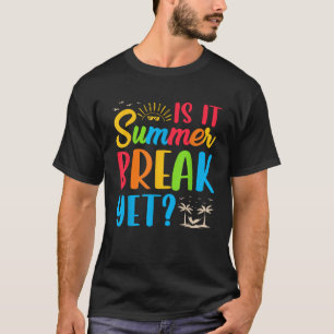 Camiseta É o verão de folga e professor no final do ano