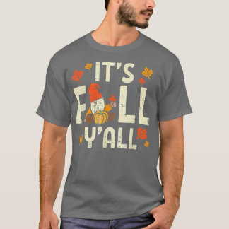 Camiseta É o Yall Gnomo Pumpkin no Dia das Bruxas