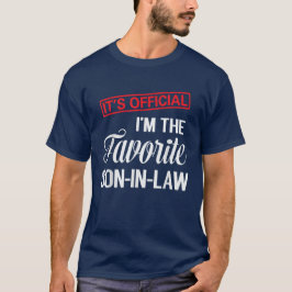 Camiseta É oficial eu sou o genro favorito